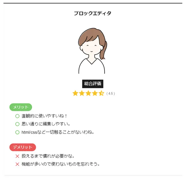 ブロックエディタ紹介の絵
