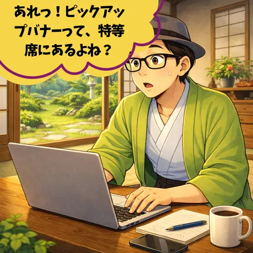 「ピックアップバナーって、特等席にあるよね?」って気がついたところ…。