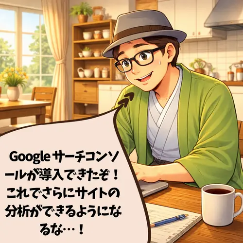 Google サーチコンソールが導入できて、「これでさらにサイトの分析ができるようになる」って思っているところ…。