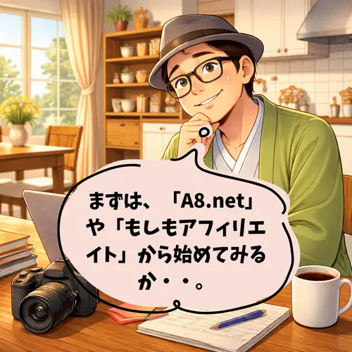 ASPアフィリエイトを始めるにあたって、「まずは、「A8.net」や「もしもアフィリエイト」から始めてみるか・・」と考えているところ…。