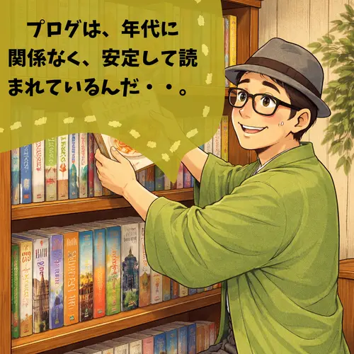 ブログは「全世代」に愛される情報源だと知ったところ…。