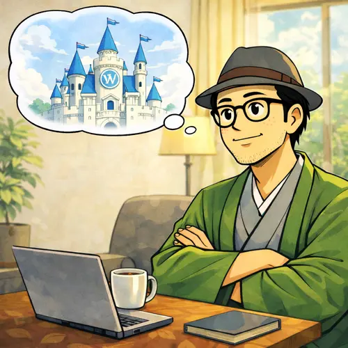 WordPressなら、「資産の家」を建てるなことができると想像しているところ…