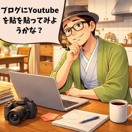 ブログに、 YouTubeを貼ってみようかと考えているところ…。
