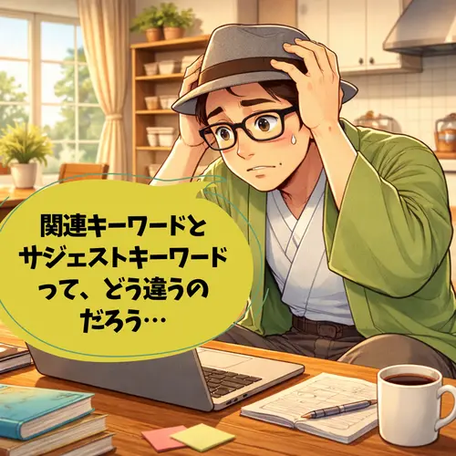 関連キーワードとサジェストキーワードがあることを知って、びっくりしているところ…。