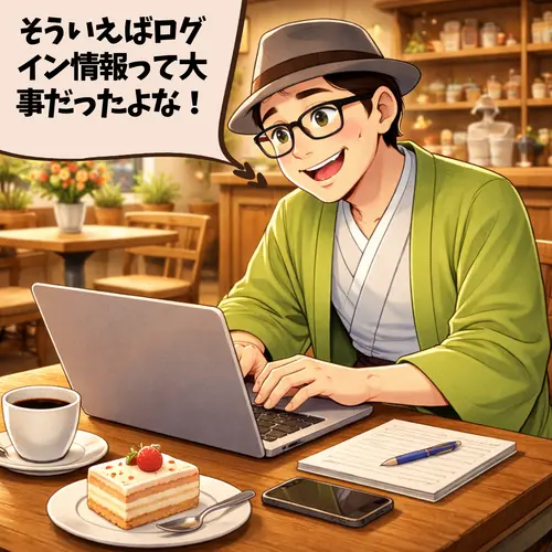 2つ目のブログを始めるにあたって、ログイン情報はとても大事だったことを思い出したところ…。