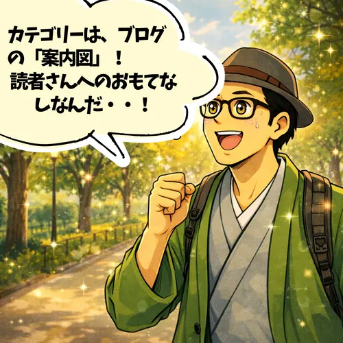 「カテゴリーは、ブログの案内図！読者さんへのおもてなしなんだ・・！」と思ってるところ…