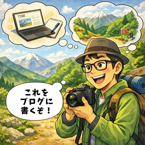 長年続けている、ハイキングをブログのテーマにしようと考えているところ…。