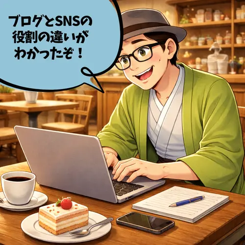 ブログとSNSの役割の違いが分かって喜んでいるところ…。