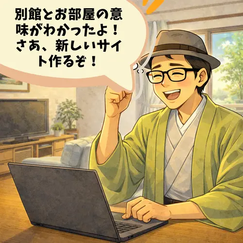 サブドメインとサブディレクトリが、別館とお部屋の意味の違いと分かって、新しいサイトを作る気満々のところ…。