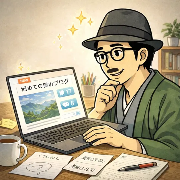 初めてWordPressで、記事を公開して感動しているところ