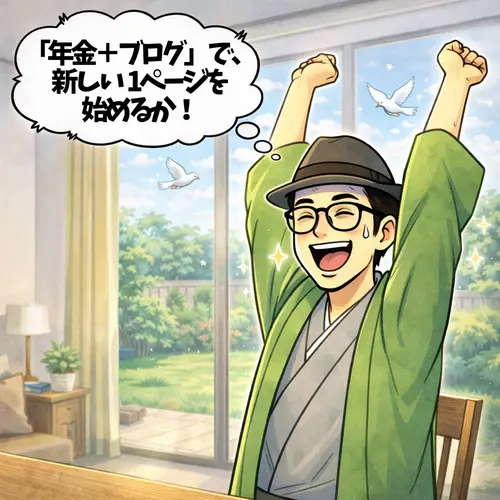 「年金＋ブログ」を実現するために
まずはブログを始めることを決意したところ…