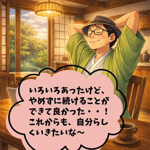 いろいろあったけど、「ブログをやめずに続けることができてよかった。これからも、自分らしくいきたいな～」と感じているところ…。
