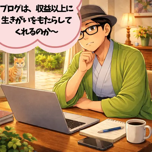 定年後のブログは、収益以上に生きがいをもたらしてくれると知って、ブログを始めることを決意したところ…。