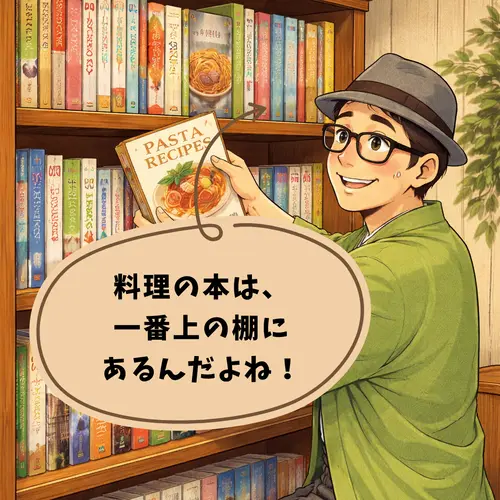 本棚が、しっかり整理されていて、カテゴリーのようになっているところ…