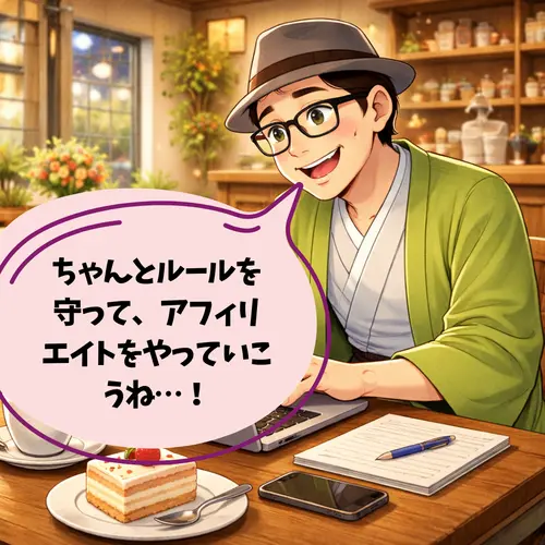 読者さんのために、アフィリエイトのルールをしっかり守ろうと心に決めたところ…。