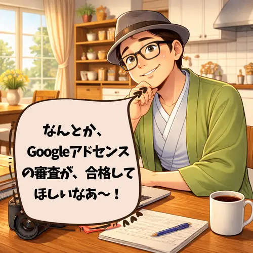 Googleアドセンスの審査に、なんとか合格して欲しいと思っているところ…。
